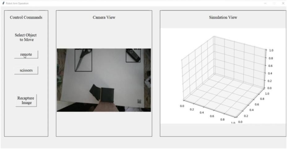 robot arm ui and simulation